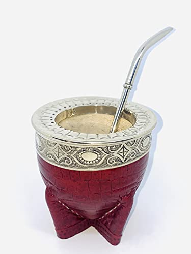 Mate Gourd , Leather , Mate Cup , Yerba Mate, Argentina Mate
